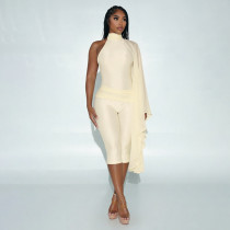 EVE Single Shoulder Long Sleeve Backless Seventh Jumpsuit GDSF-J26JP392