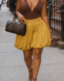 EVE Ruched Loose Wide Leg Shorts LSD-2988
