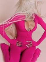 EVE Long Sleeve Zipper Sport Jumpsuit YWXS-K26L3020
