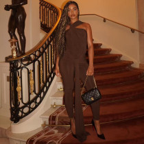 EVE Solid Color Sleeveless Jumpsuit GJYO-JP006391