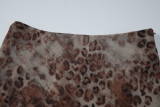 EVE Leopard Print Chiffon Double-layer Mini Skirt LJSF-D6822309X