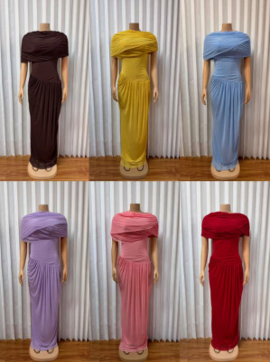 EVE Mesh Shawl Style Two-piece Dress Set GADE-11527