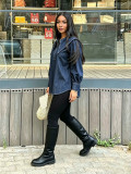 EVE Baby Collar Long Sleeve Denim Shirt GYLN-0505