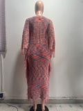 EVE Colorful Tassel Loose Knits Maxi Dress YMEF-59126