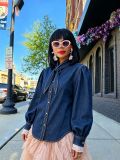 EVE Puff Sleeve Denim Shirt GYLN-0508