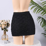 EVE Solid Color Mini Skirt GNZD-11763DBM