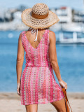 EVE Multicolor Stripe Printed V Neck Midi Dress GNZD-11966DBM