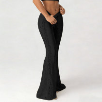 EVE Lace See Through Micro Flare Pants GNZD-60372PBZ