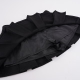 EVE Casual Solid Color Pleated Mini Skirts GPKJ-MR51435
