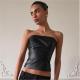 EVE Sexy Leather Tube Top Tank Top GPKJ-MR52013