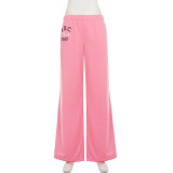 EVE Letter Printed Tank Top Two Piece Pants Set GPKJ-MR51698