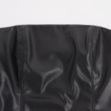 EVE Sexy Leather Tube Top Tank Top GPKJ-MR52013