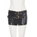 EVE Metal Belt PU Leather Short GPKJ-MR51448