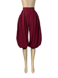 EVE Solid Color Loose Lantern Pant CH-26038