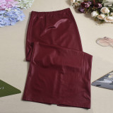 EVE Retro Faux Leather Long Skirt GNZD-060165DBZ