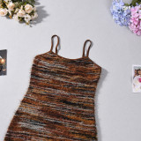 EVE Sexy Knits Sling Split Maxi Dress GNZD-11782
