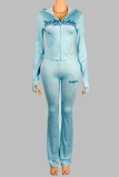 EVE Long Sleeve Letter Print Two Piece Pants Set YWXS-K25L784