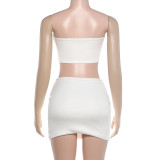 EVE Sleeveless Wrap Chest Vest Two Piece Skirt Set GYME-K6S17506A