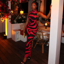 EVE Color Block Sleeveless Maxi Dress GJYO-JD305802