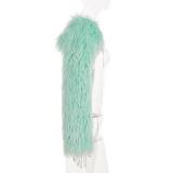 EVE Furry Long Sleeve Ultra Short Jacket GPKJ-MR51578