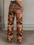 EVE Full Diamond Washed Straight Jeans OD-8792