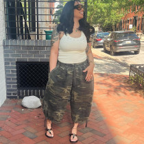 EVE Plus Size Camouflage Printed Seventh Jeans GAKF-60701