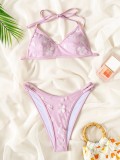 EVE Sexy Printed Backless Bikinis 2 Piece Swimsuit CASF-6838