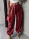 EVE High Waist Loose Casual Leather Pants GHYX-TXY5503