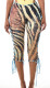 EVE Retro Animal Printed Tie Up Seventh Pants GFCF-1587