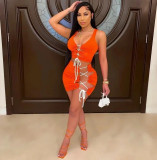 EVE Sexy Sleeveless Bandage Dress GFCF-1507