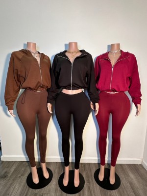 EVE Casual Sport Long Sleeve Pants 2 Piece Set MEM-88725