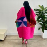 EVE Casual Color Block Tassel Knits Coat TR-1373