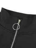 EVE Stripe Patchwork Long Sleeve Sport Pants Suit HNIF-YF024