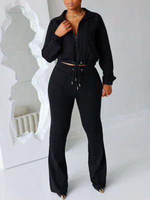 EVE Sport Long Sleeve Coat Two Piece Pants Set HNIF-TY012