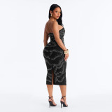 EVE Sexy Hot Drill Tube Top Evening Dress CYA-902533