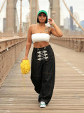 EVE Plus Size Loose Wide Leg Jeans GYLN-0196