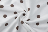 EVE Polka Dot Printed V Neck T Shirt BLG-T6722129A