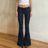 EVE Fashion Retro Low Waist Flare Pants GPKJ-MR51948