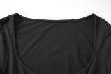 EVE Solid Color Long Sleeve Top Seventh Pant Suit BLG-S6621992A