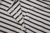 EVE Stripe Long Sleeve Top BLG-T6722158A