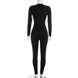 EVE Hollow Out Metal Buckle Jumpsuit MXBF-D26JP357