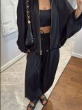 EVE Long Sleeve Knits Loose Two Piece Pants Set GFXI-fx628