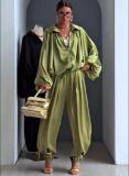 EVE Long Sleeve Knits Loose Two Piece Pants Set GFXI-fx628