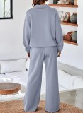 EVE Fashion Solid Color Long Sleeve Sweatshirt Pants Suit GWHT-A58