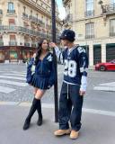 VIP1 Printed Hooded Sweatshirt Couple Coat GWHT-WY998