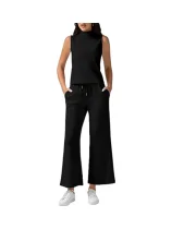 EVE Solid Color Sleeveless Two Piece Pants Set GWHT-19