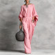 EVE Plus Size Solid Color Wide Leg Jumpsuit GHMF-30593