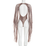 EVE Leopard Printed Backless Bodysuit GDSF-Q26BS225