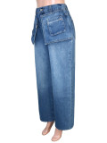 EVE Fashion Washed Wide Leg Jeans SH-391650