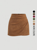 EVE Fashion Solid Color Mini Skirt GSRX-1008